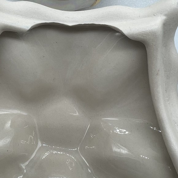 Holley Rose Iridescent 22K Gold Accent Footed Candy  Jar Trinket Read - Picture 4 of 10